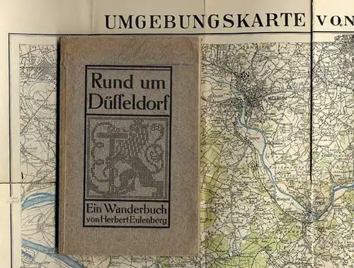 Rhein Düsseldorf Benrath Neuss Ratingen Ohligs Monheim altes Wanderbuch 1911