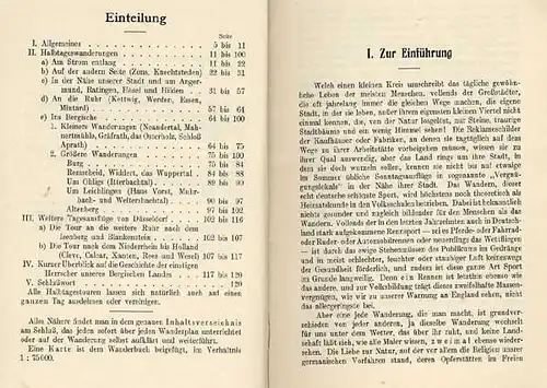Rhein Düsseldorf Benrath Neuss Ratingen Ohligs Monheim altes Wanderbuch 1911