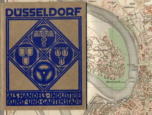 Rhein Düsseldorf Geschichte Handel Industrie Kunst und Garten Stadt Führer 1914