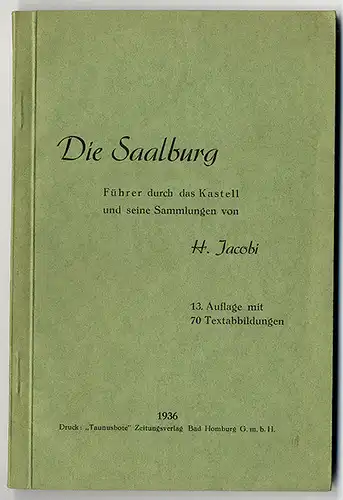 Hessen Taunus Bad Homburg Arcäologie Römer Limes Kastell Saalburg 1936