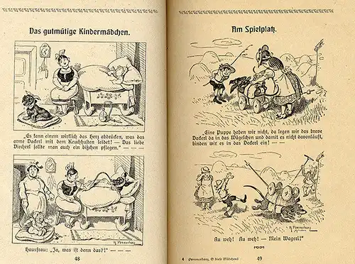 Altes Kinderbuch Rothäubchen eine Pilz Märchen Geschichte Freiburg 1932