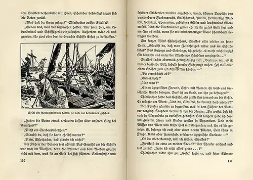 Mittelalter Nordland Donar Wikinger Roman illustriertes Jugendbuch um 1930