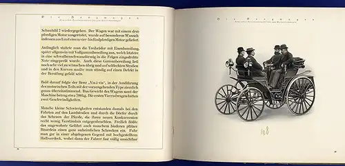 Mercedes Benz Automobile Typen Modellkatalog 1886 - 1913