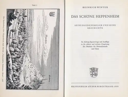 Hessen Bergstraße Heppenheim Stadt Chronik Heimat Geschichte 1969
