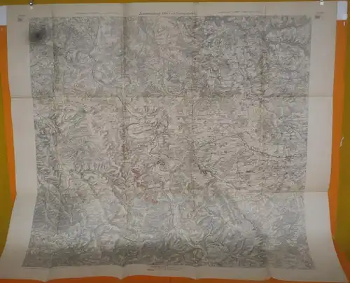 Frankreich Militär Geschichte Festungswerke Verdun alte deutsche Landkarte 1915