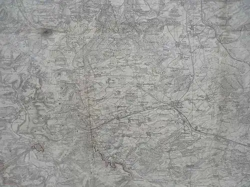 Frankreich Militär Geschichte Festungswerke Verdun alte deutsche Landkarte 1915