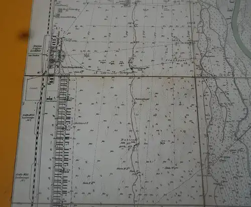 Bayern Militär Geschichte Truppen Übungsplatz Lechfeld alte Karte 1895