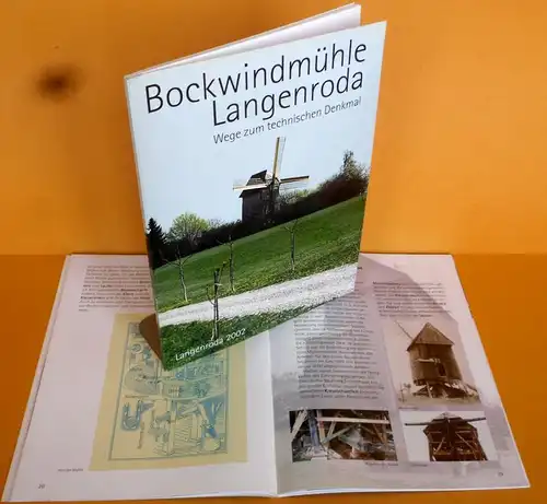 Thüringen Kyffhäuser Unstrut Rossleben Windmühle Langeroda Denkmal Buch 2002