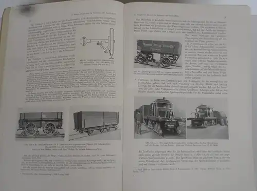 Deutsche Reichsbahn Eisenbahn Schwerlast Transport Straße auf Schiene Buch 1939