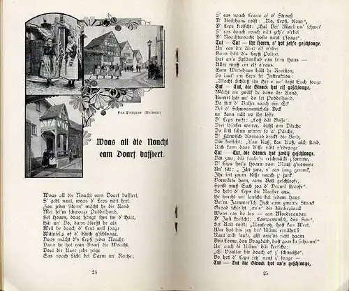 Hessen Alsfeld Schotten Wetterau Verse Geschichten in Mundart Georg Heß 1924