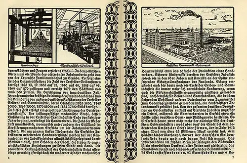 Rhein Krefeld Geschichte Handel Industrie Kunst und Garten Stadt Führer 1914