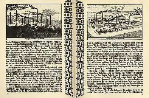Rhein Krefeld Geschichte Handel Industrie Kunst und Garten Stadt Führer 1914