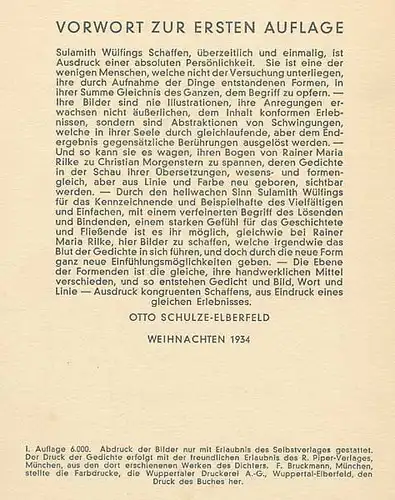 Elfen Fee Kunst Grafik Morgenstern Gedichte Sulamith Wülfing Buch 1934
