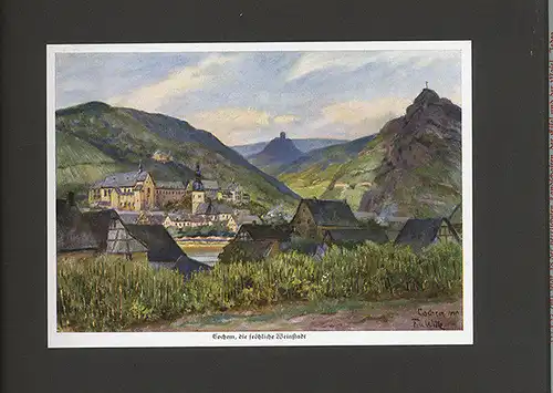 Kunst Landschaft Malerei Eifel Mosel Bilder Fritz von Wille Buch 1935