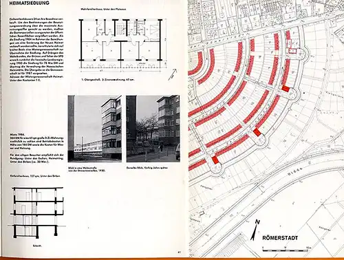 Frankfurt Stadt Geschichte Architektur Bauhaus May Siedlungen Westhausen 1987