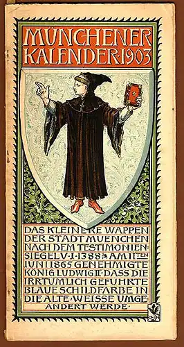 München Wappen Kalender Deutscher Adel Herzogtum Mecklenburg Strelitz 1903