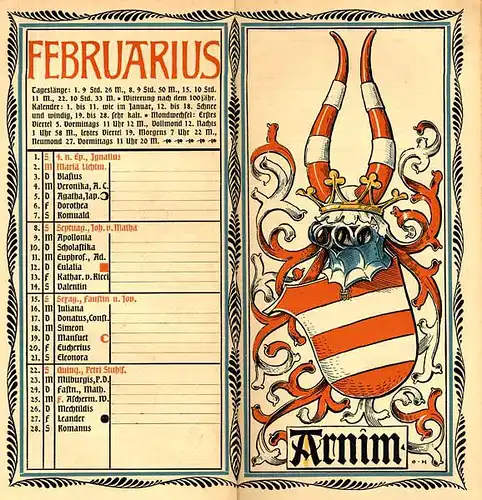 München Wappen Kalender Deutscher Adel Herzogtum Mecklenburg Strelitz 1903