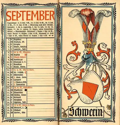 München Wappen Kalender Deutscher Adel Herzogtum Mecklenburg Strelitz 1903