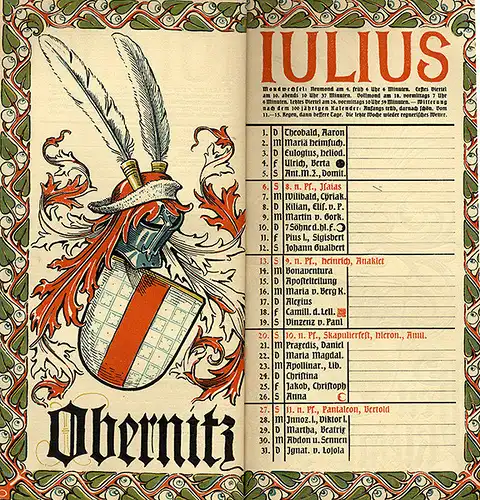 München Wappen Kalender Deutscher Adel Schwarzburg Beust Habsburg Rotberg 1913