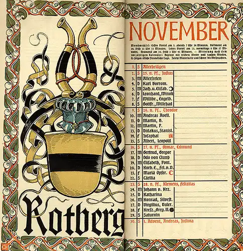 München Wappen Kalender Deutscher Adel Schwarzburg Beust Habsburg Rotberg 1913