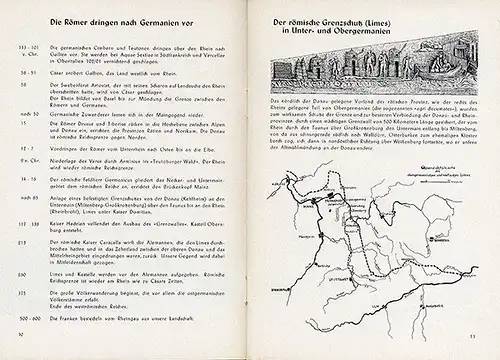 Bayern Mainfranken Limes Archäologie Obernburg Römerhaus Kastell Buch 1954