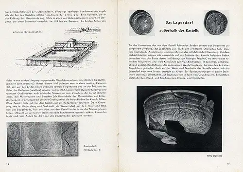 Bayern Mainfranken Limes Archäologie Obernburg Römerhaus Kastell Buch 1954
