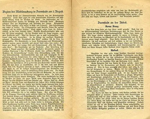 Großherzogtum Hessen Darmstadt Weltkrieg Mobilmachung Gedenkbuch 1914