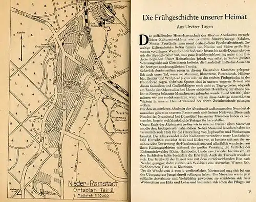 Hessen Darmstadt 750 Jahre Nieder Ramstadt Geschichte Chronik Festschrift 1950