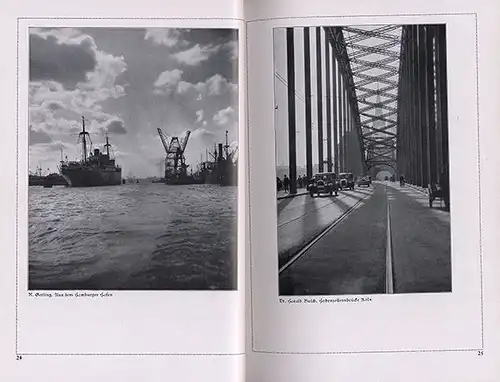 Industrie Technik Fotografie Eisenbahn Stahlwerk Zeppelin Brücken Bildband 1931