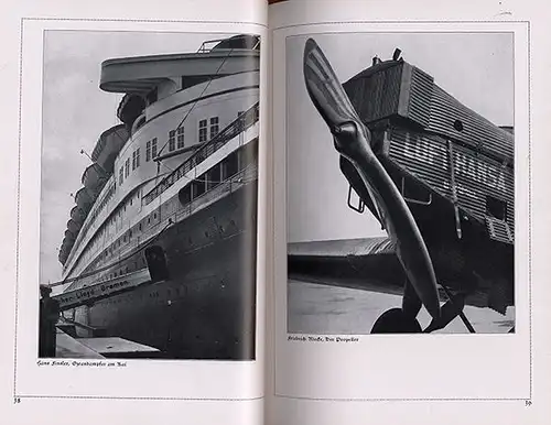 Industrie Technik Fotografie Eisenbahn Stahlwerk Zeppelin Brücken Bildband 1931