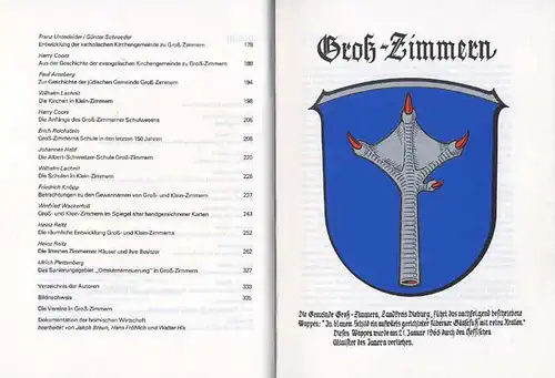 Hessen Darmstadt Groß Zimmern Chronik Heimat Geschichte Buch 1976