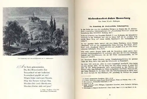 Hessen 700 Jahre Ronneburg bei Büdingen Geschichte Chronik Mittelalter Buch 1959