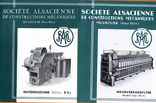 Elsaß Mühlhausen SACM Maschinen Bau Werbung Reklame alte Prospekte Sammlung 1930