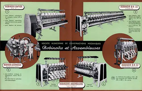 Elsaß Mühlhausen SACM Maschinen Bau Werbung Reklame alte Prospekte Sammlung 1930