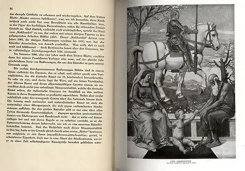 Hessen Kunst Grafik Frankfurt Main Fritz Boehle Bauern Ritter Bildband 1910