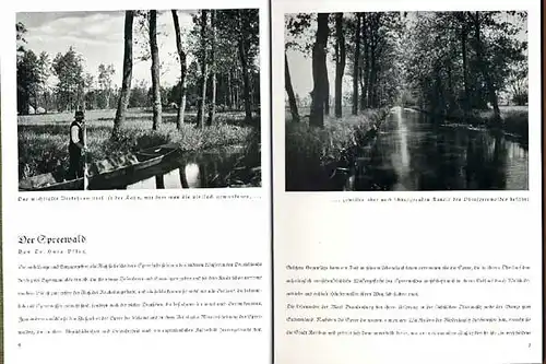 Brandenburg Spreewald Natur Landschaft Trachten Volkskunde Foto Bildband 1930
