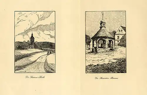 Böhmen Sudeten Elbe Aussig Gartitz Kunst Grafik Mappe Federzeichnung Arnold 1924