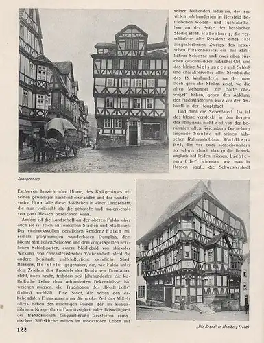 Hessen Nassau Eder Waldeck Werra Heimat Geschichte Wirtschaft Monografie 1928