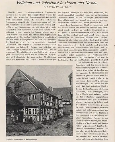 Hessen Nassau Eder Waldeck Werra Heimat Geschichte Wirtschaft Monografie 1928