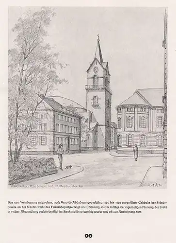 Baden Karlsruhe Stadt Geschichte Weltkrieg Bomben Zerstörung Gedenkmappe 1945
