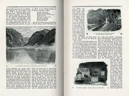 Österrreich Alpen Salzburg Gmünden Hallstatt Wolfgang See Heimat Buch 1910