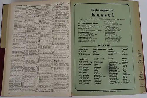 Landes Adressbuch Hessen Industrie Firmen Branchen Gewerbe 2 Teile komplett 1960