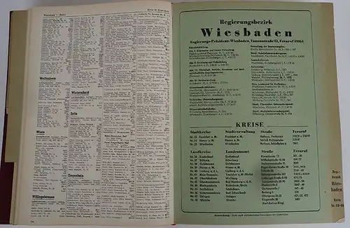 Landes Adressbuch Hessen Industrie Firmen Branchen Gewerbe 2 Teile komplett 1960