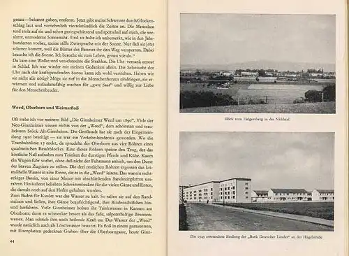Hessen Frankfurt Ginnheim Stadt Geschichte Festschrift 1952