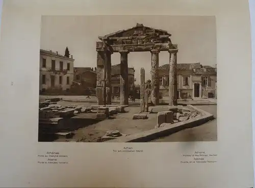 Griechenland Landschaft Städte Tempel Architektur Volksleben Foto Bildband 1923