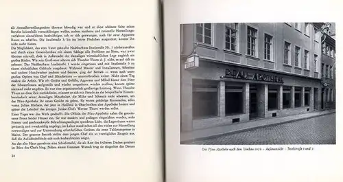 Rheinland Pfalz Mainz 100 Jahre Pfau Apotheke Geschichte Chronik Festschrift 