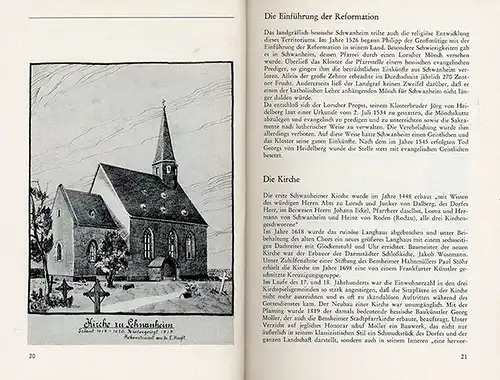 Hessen Bergstaße Bensheim 1200 Jahre Schwanheim Geschichte Festschrift 1966