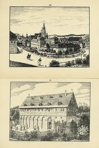 Bayern Franken Alt Coburg Stadt Ansichten Kunst Grafik Bildermappe 1918