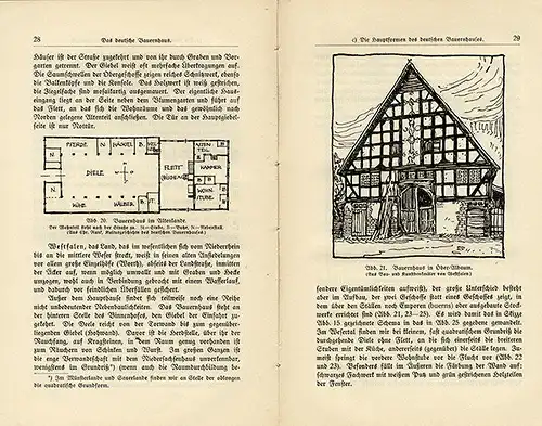 Deutschland Bauern Bürger Haus Fachwerk Wohnhaus Städtebau Geschichte 1914