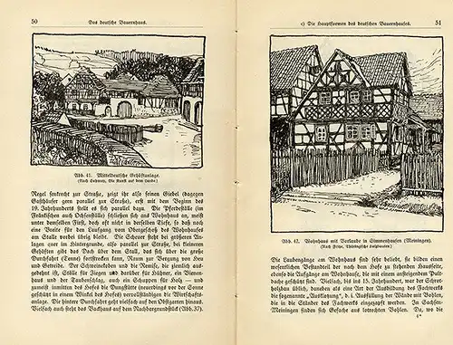 Deutschland Bauern Bürger Haus Fachwerk Wohnhaus Städtebau Geschichte 1914